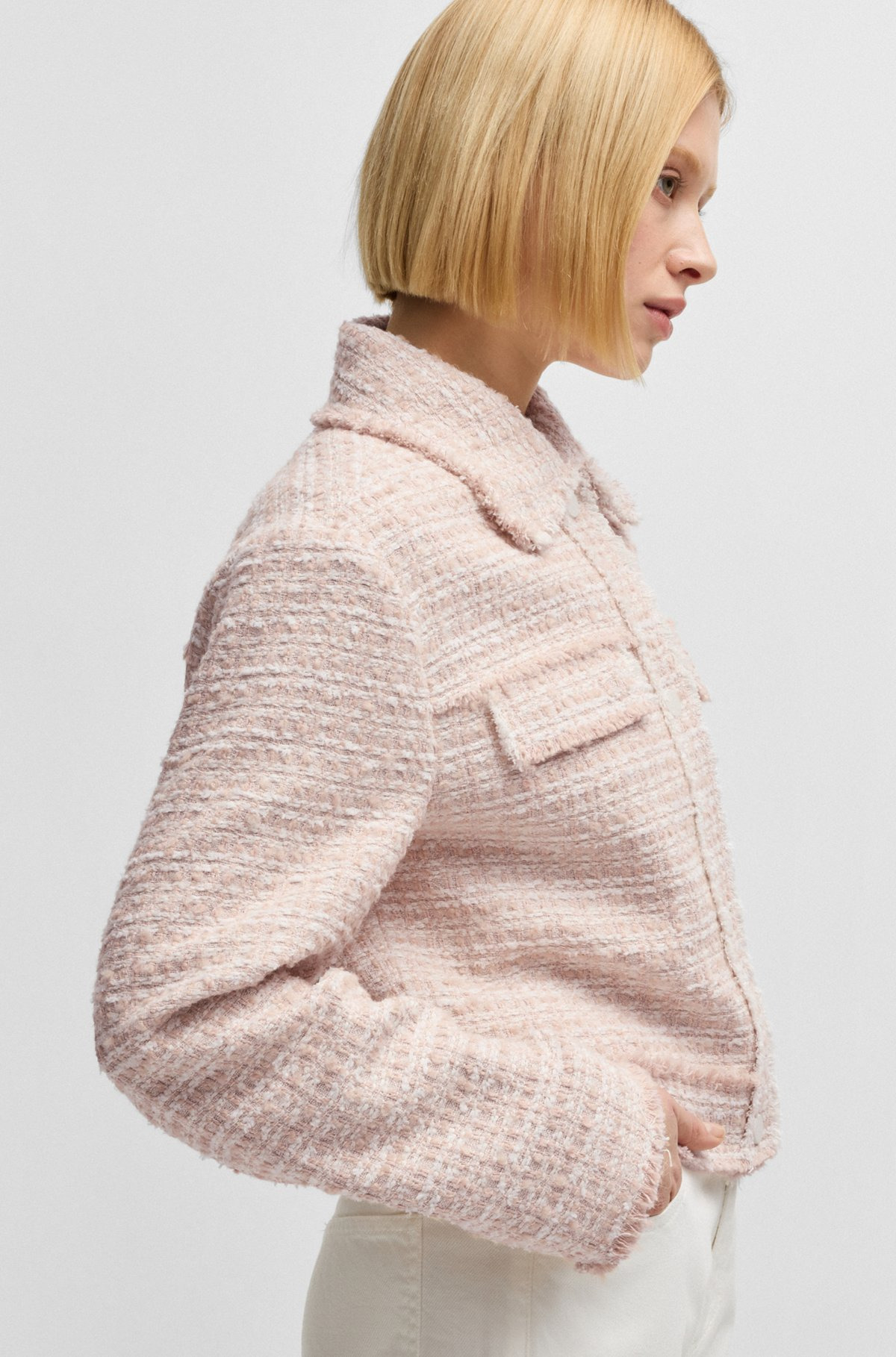 REGULAR-FIT TWEED JACKET - 6