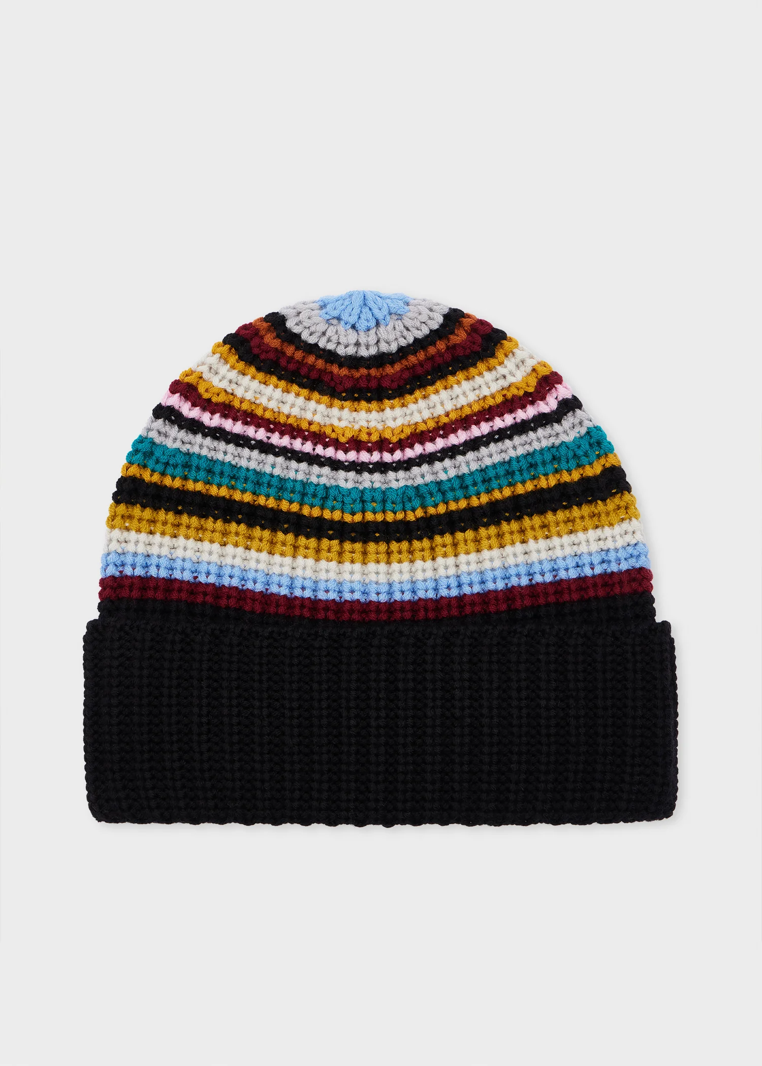 Women's 'Signature Stripe' Merino Wool Beanie - 1