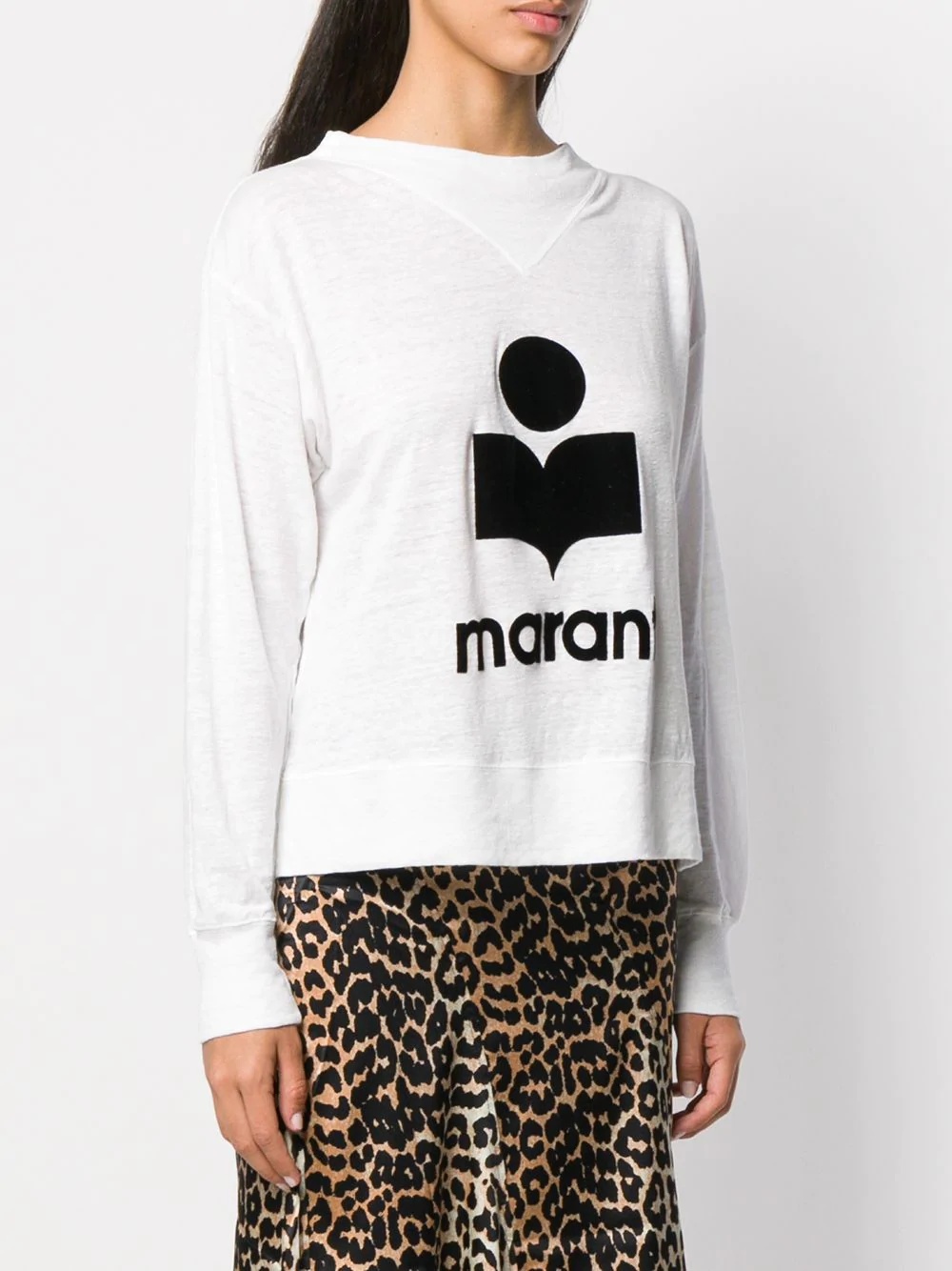 logo print sweatshirt - 3