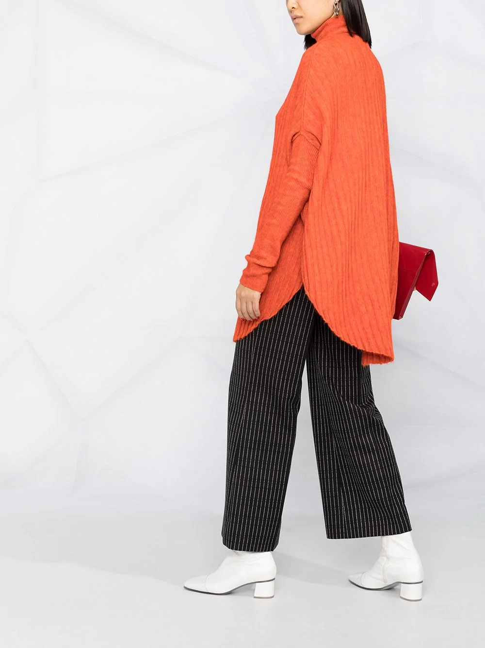 oversize turtleneck top - 4