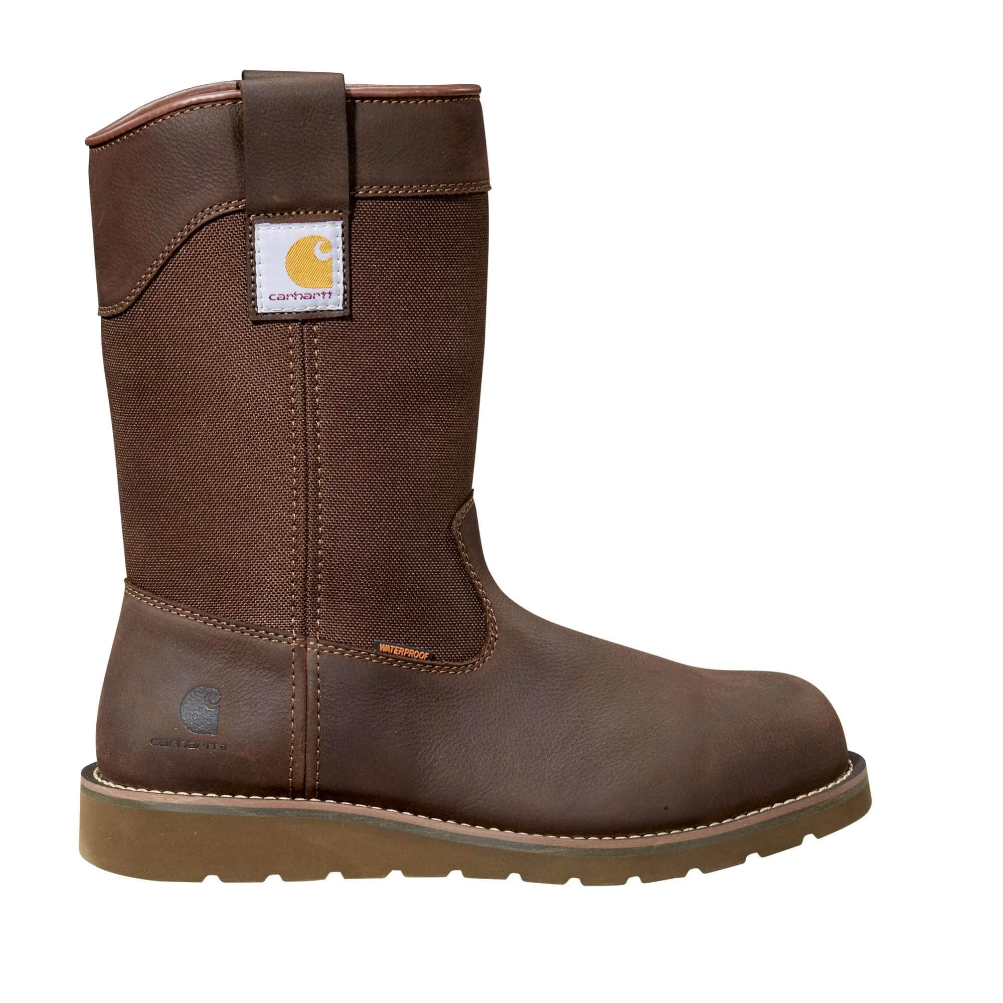 Waterproof 10" Steel Toe Wellington Wedge Boot - 1