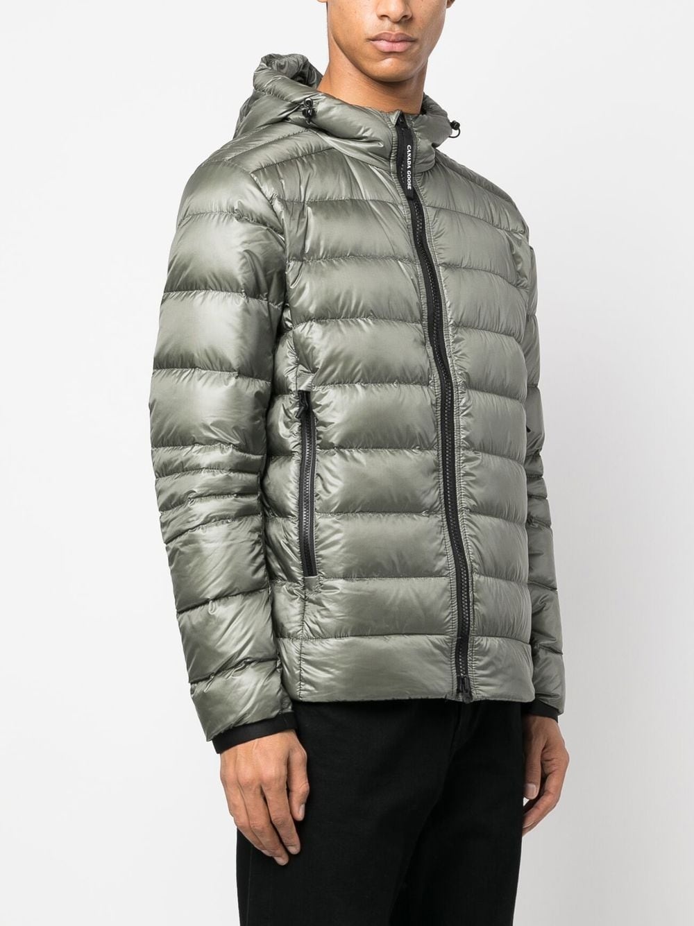 padded hooded down jacket - 3