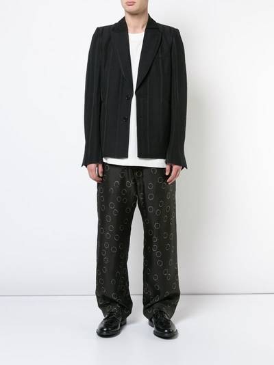 Ann Demeulemeester printed wide leg trousers outlook