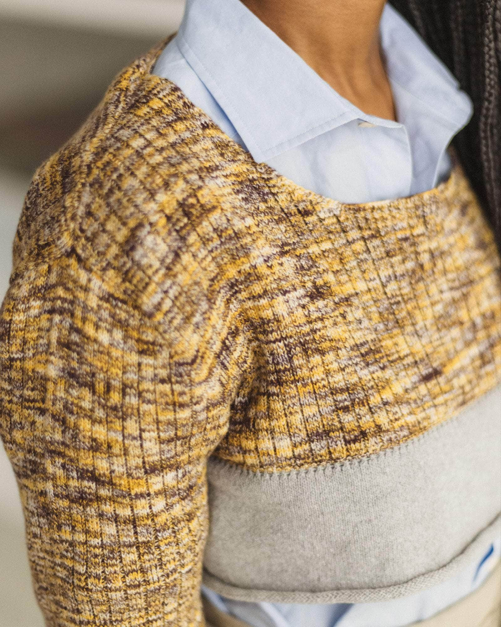 Waste Cropped Sweater - Organic Cotton Knit - 4