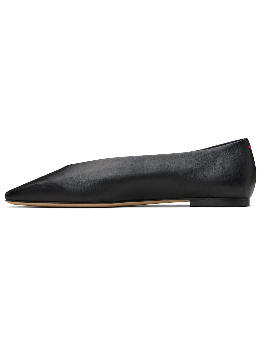 Black Betty Square-Toe Ballerina Flats - 3