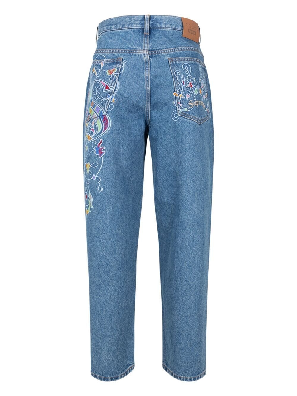 x Coogi Baggy embroidered loose-fit jeans - 2