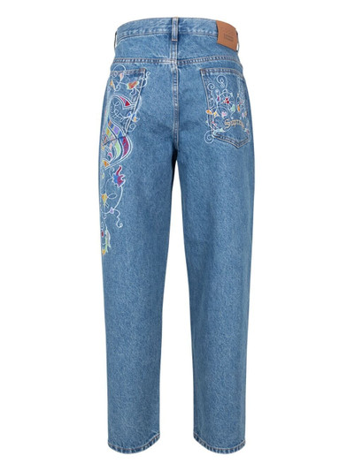 Supreme x Coogi Baggy embroidered loose-fit jeans outlook
