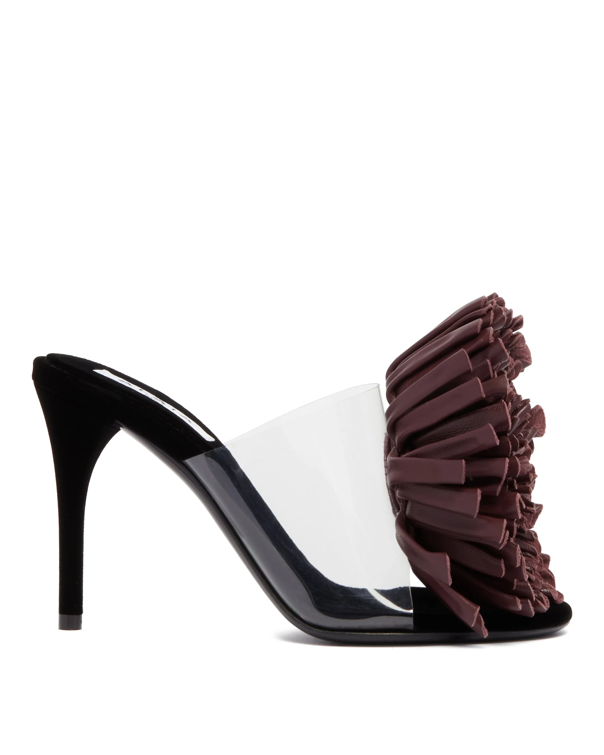 Purple Asymmetric Flower Sandals - 1