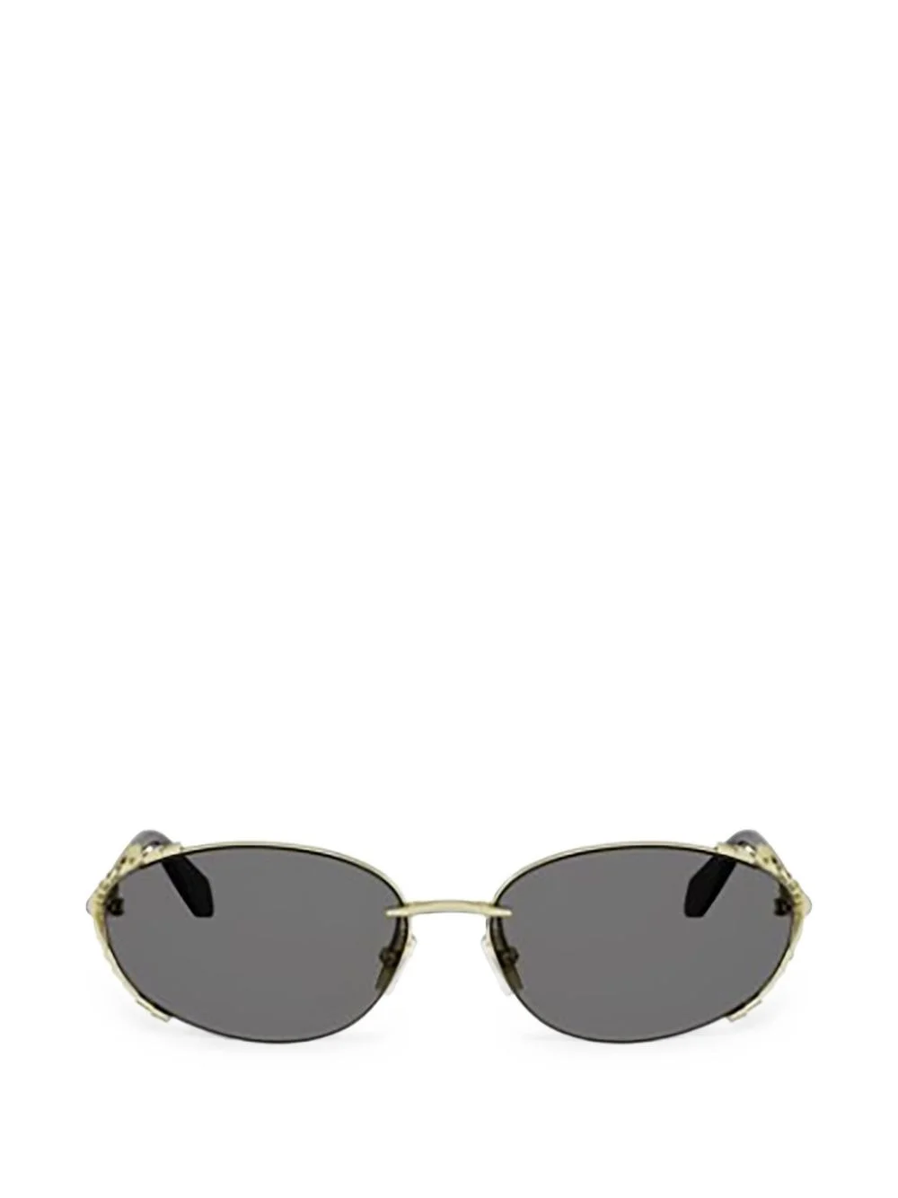 Serpenti Viper oval-frame sunglasses - 1