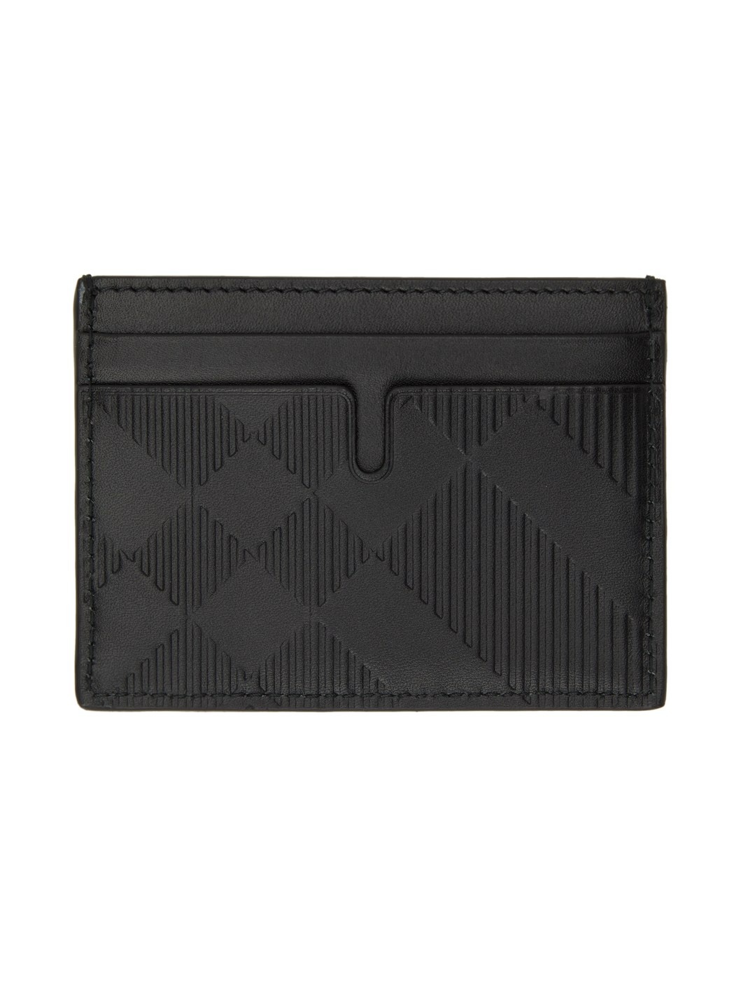 Black Check Card Case - 2