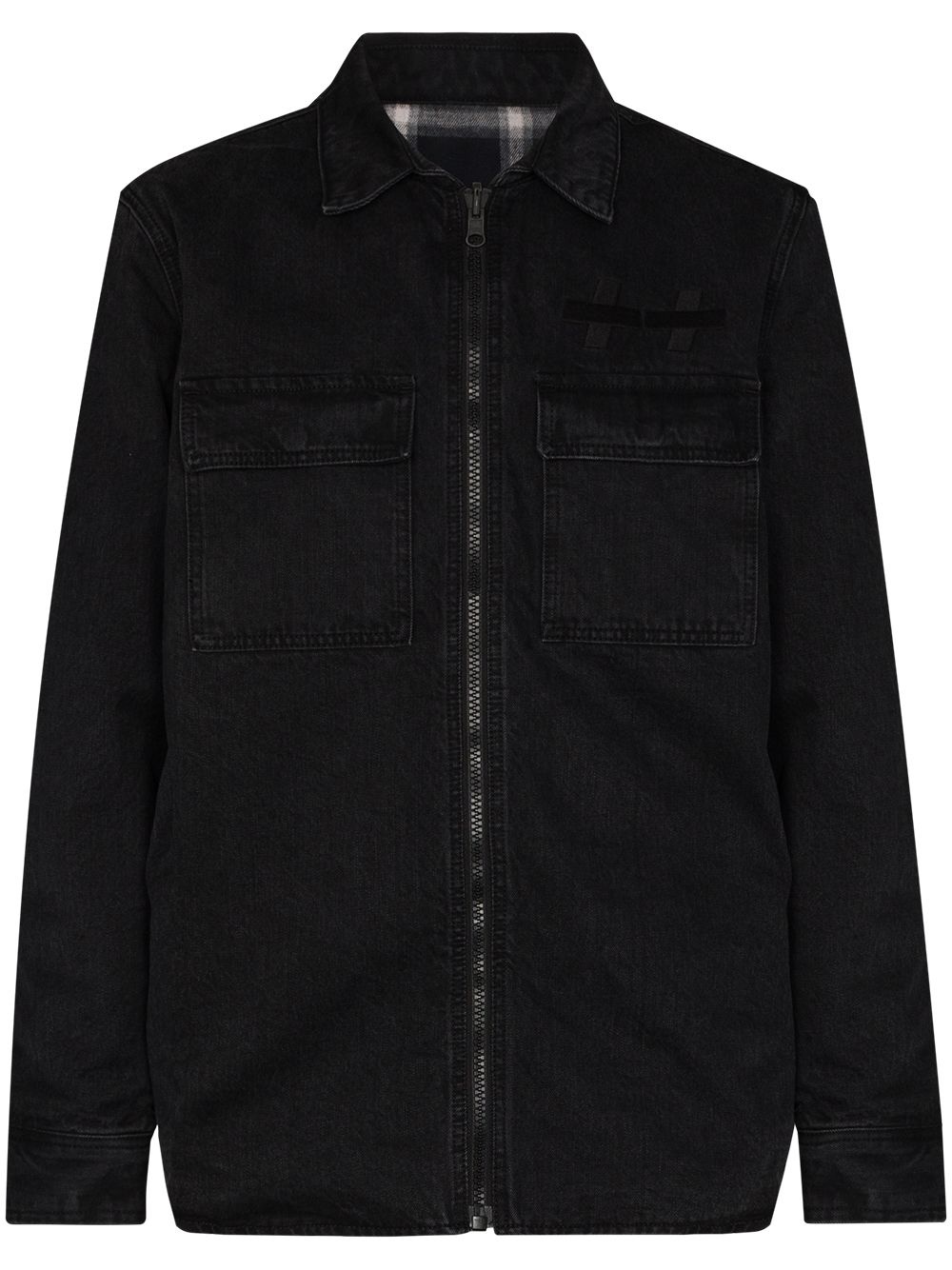 Hoodrat Krow denim shirt jacket - 1