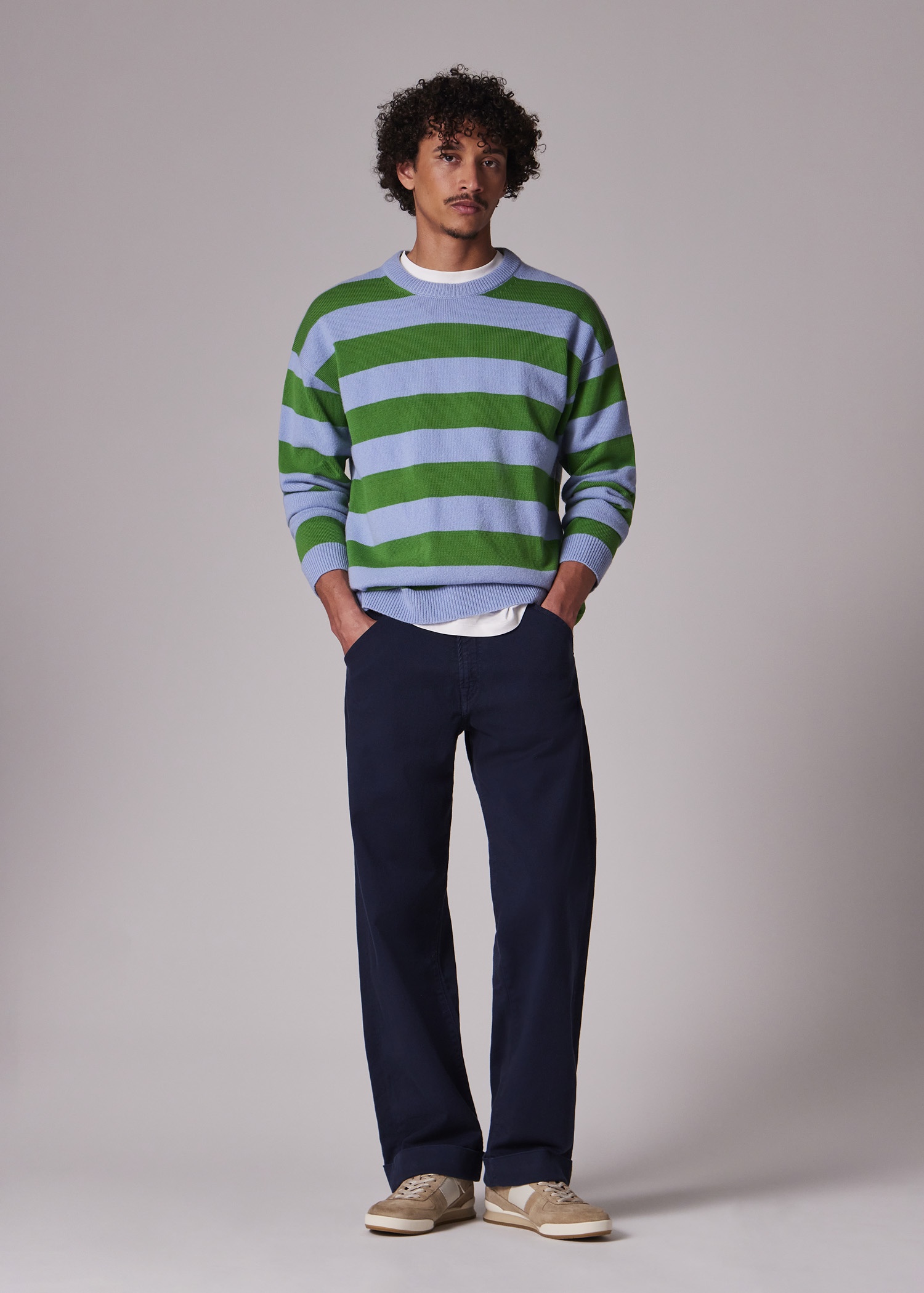 Relaxed-Fit Navy Garment-Dyed Jeans - 3