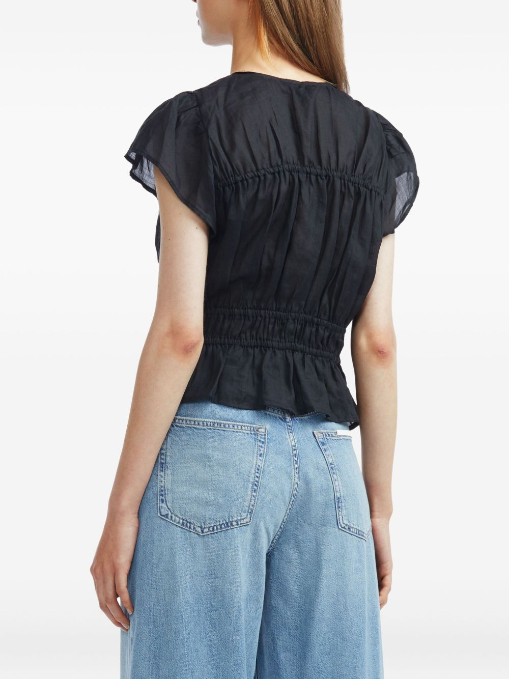 ties smocked top - 4