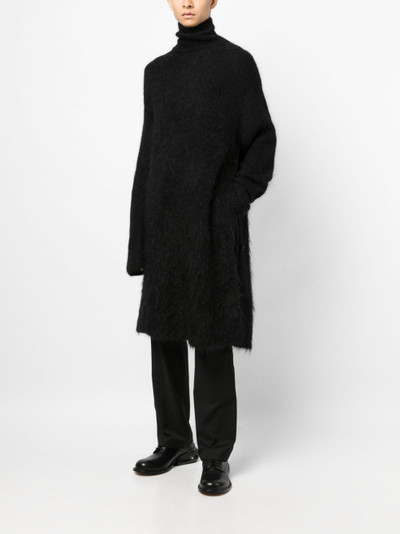 Yohji Yamamoto high-neck long-length jumper outlook