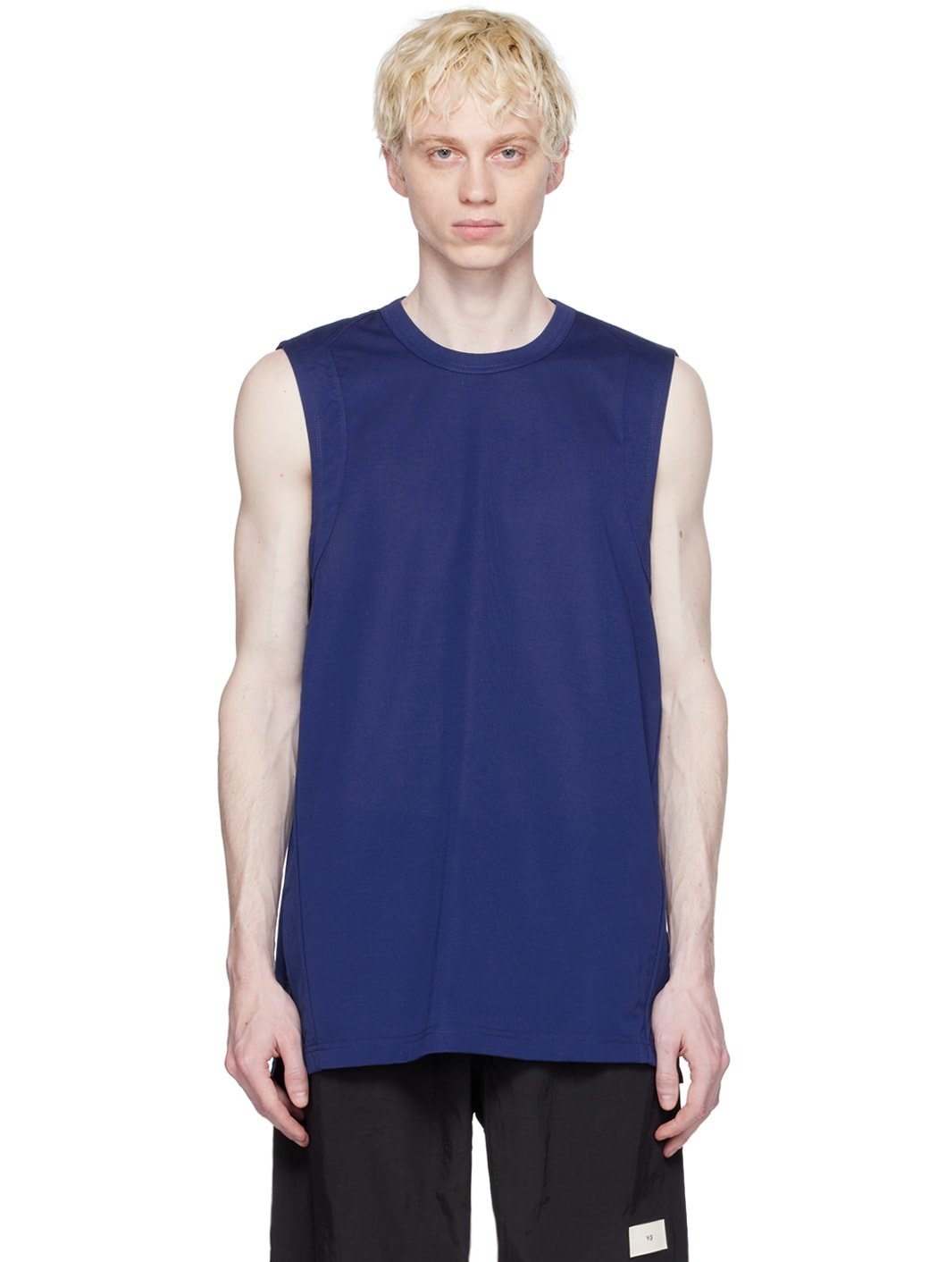 Blue Crewneck Tank Top - 1