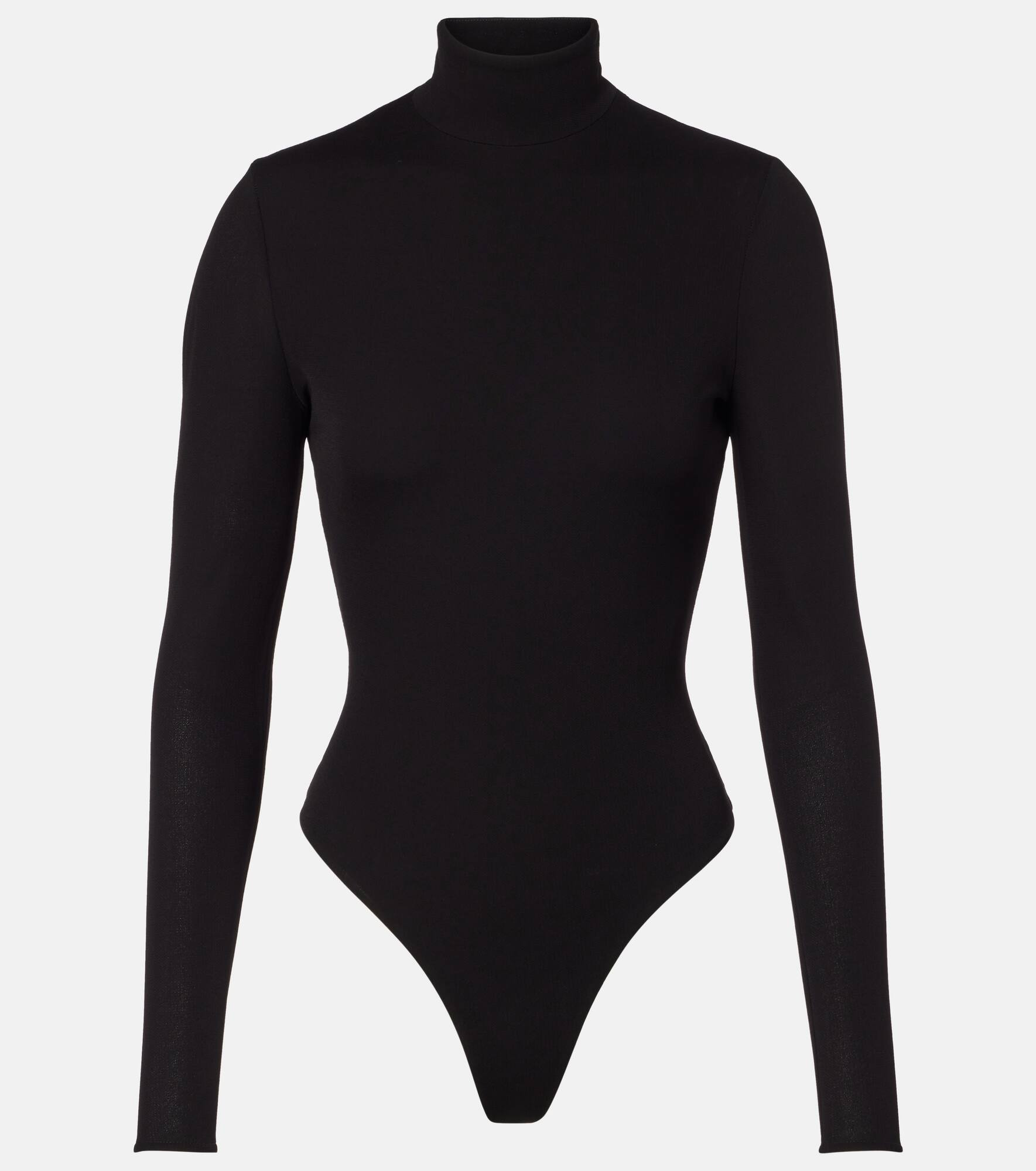 Open-back jersey bodysuit - 1