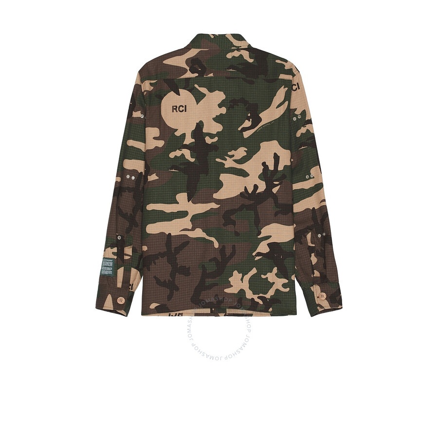 Reese Cooper Men's Camo Modular Pocket Button Down Shirt - 2