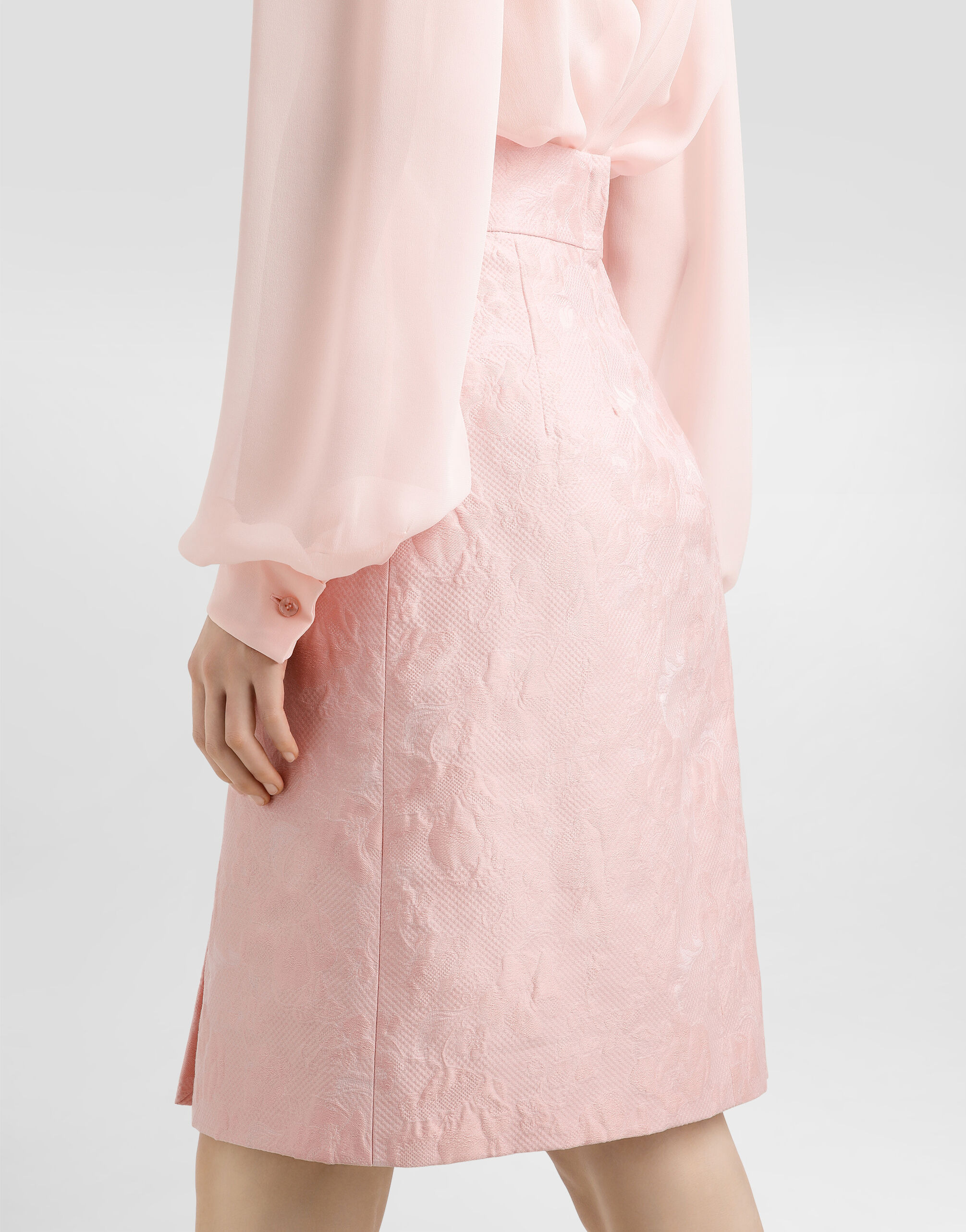 Floral jacquard skirt - 5