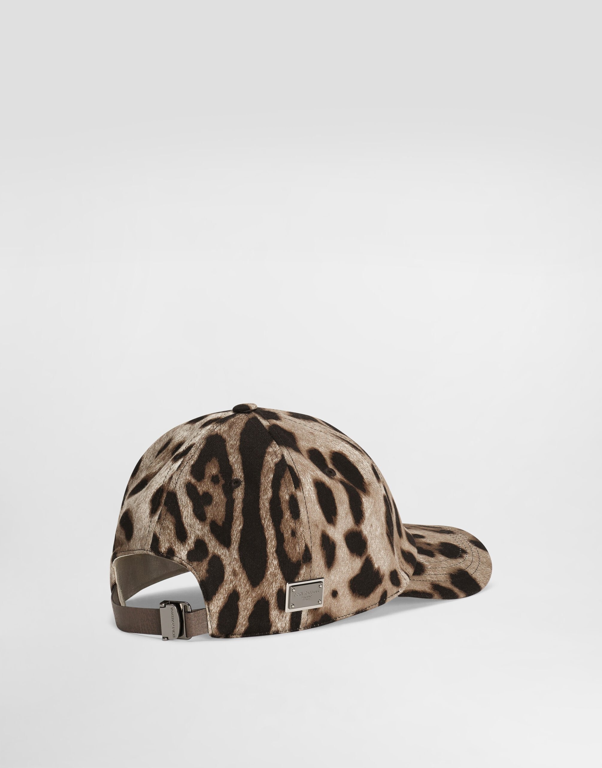 Cotton baseball cap with leopard print - 2