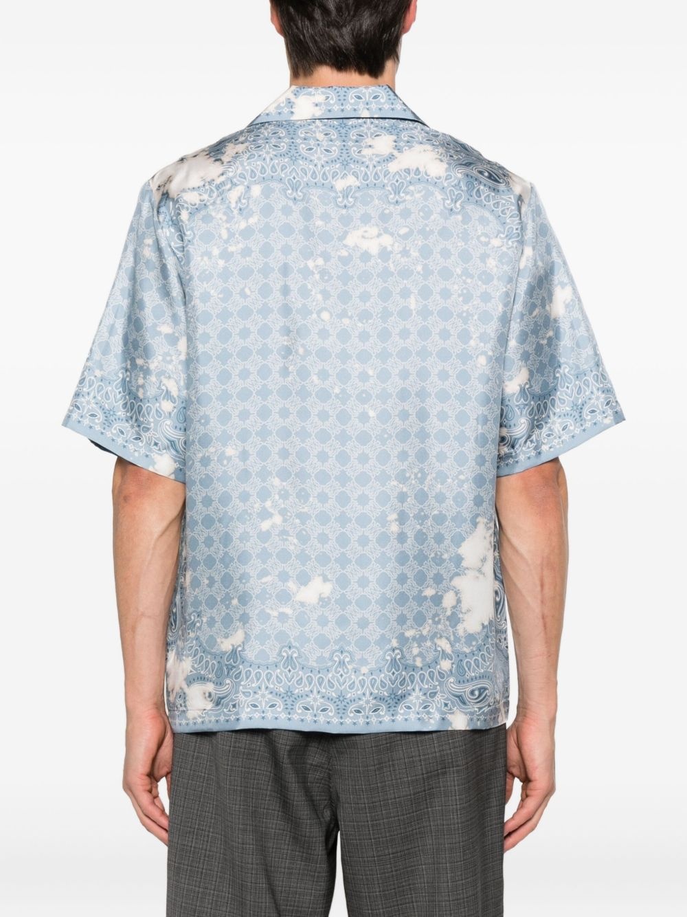 paisley-patterned silk shirt - 4
