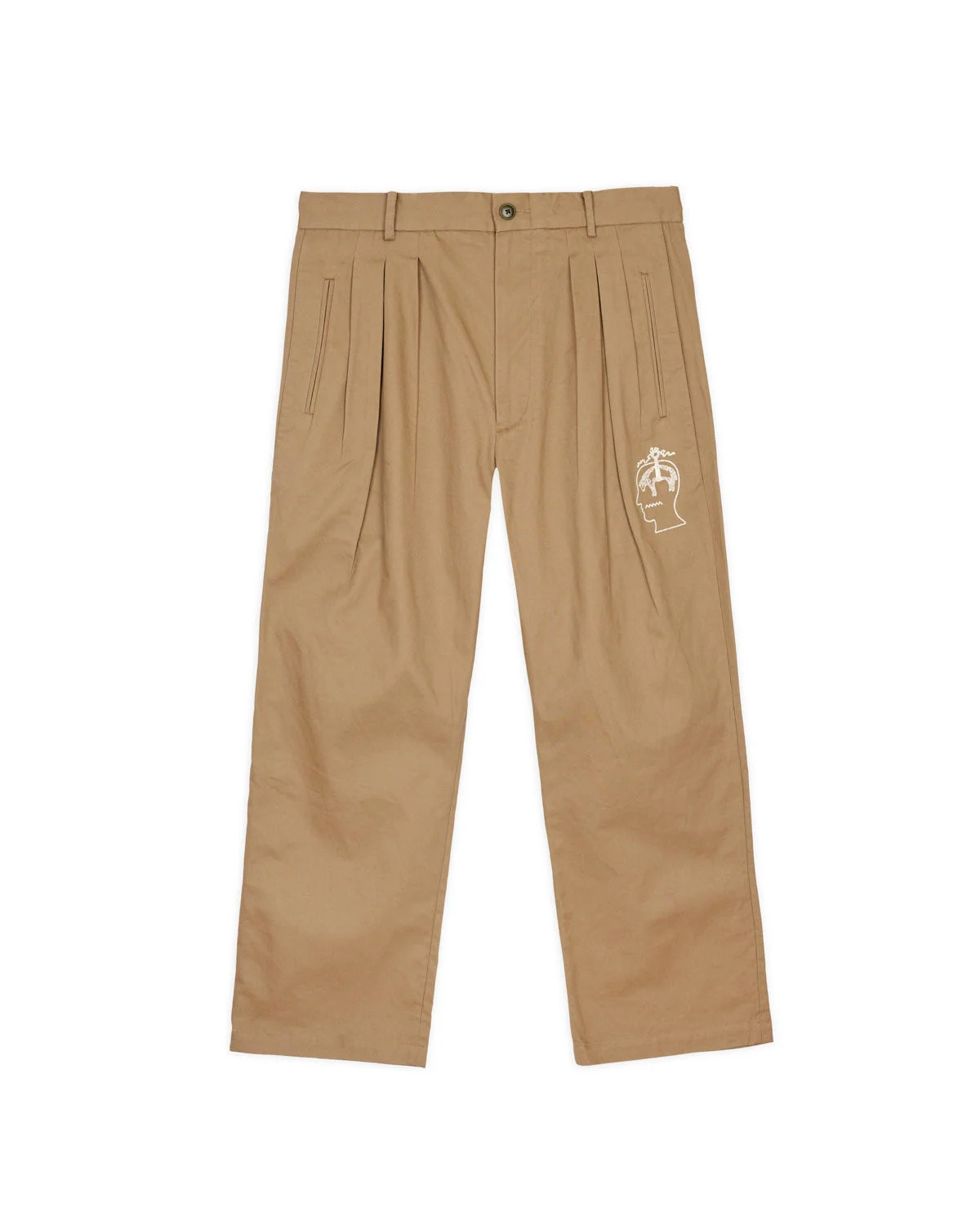 Brooks Brothers California Pleated Chino Trouser - Desert - 1
