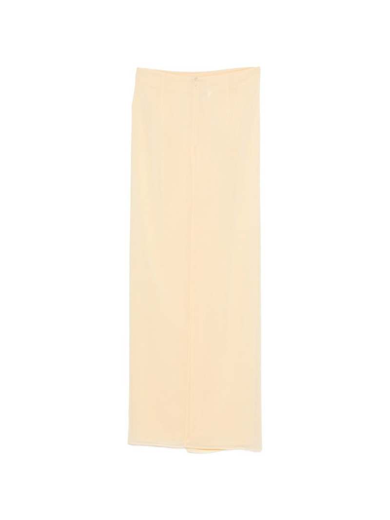 THE ANDAMANE Phoebe draped midi skirt outlook