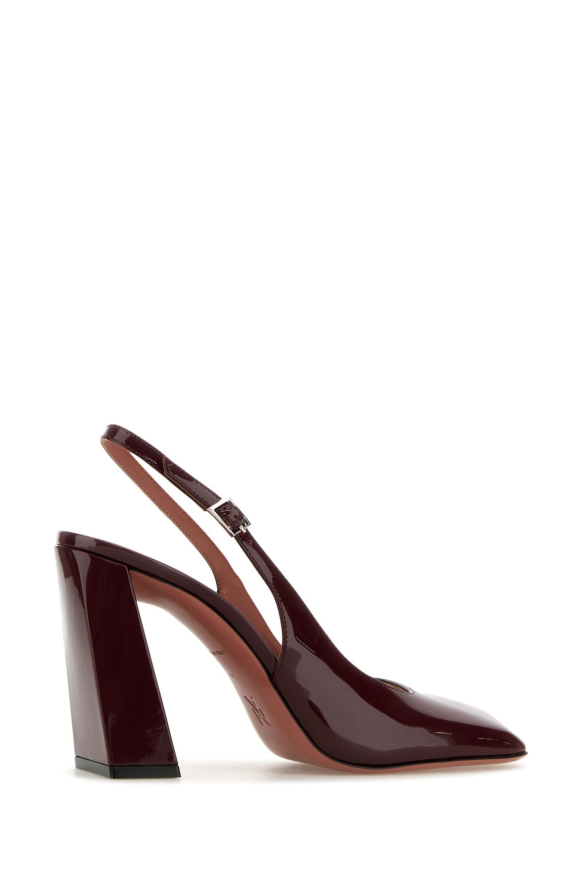 Grape leather Charlotte pumps - 3
