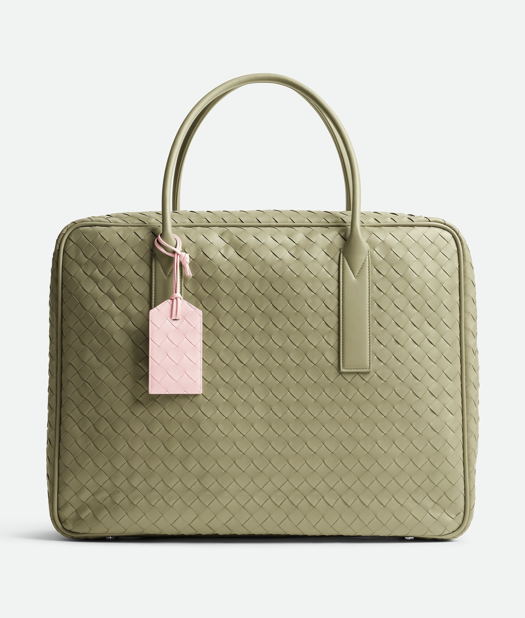 Intrecciato Tag Holder On Strap - 5
