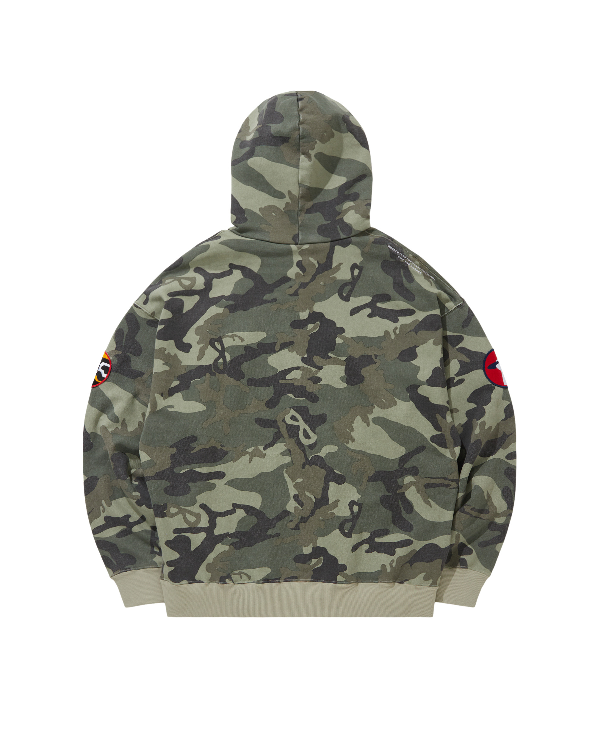 EMBROIDERED LOGO ZIP UP COTTON HOODIE - 2