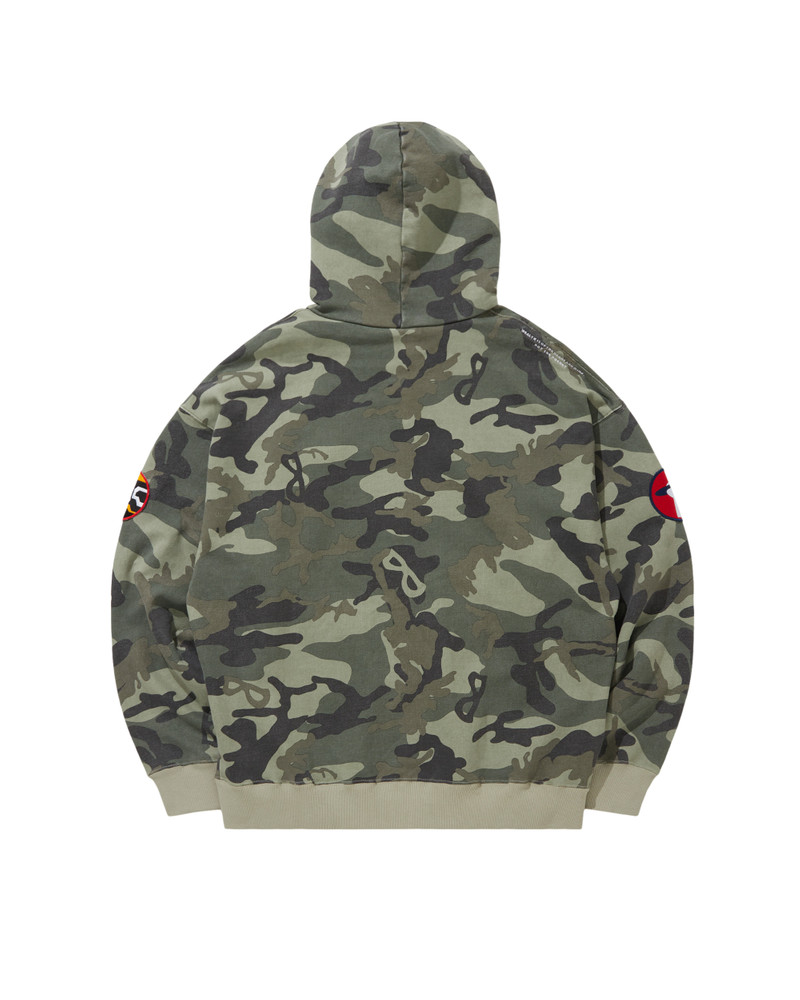 BILLIONAIRE BOYS CLUB EMBROIDERED LOGO ZIP UP COTTON HOODIE outlook
