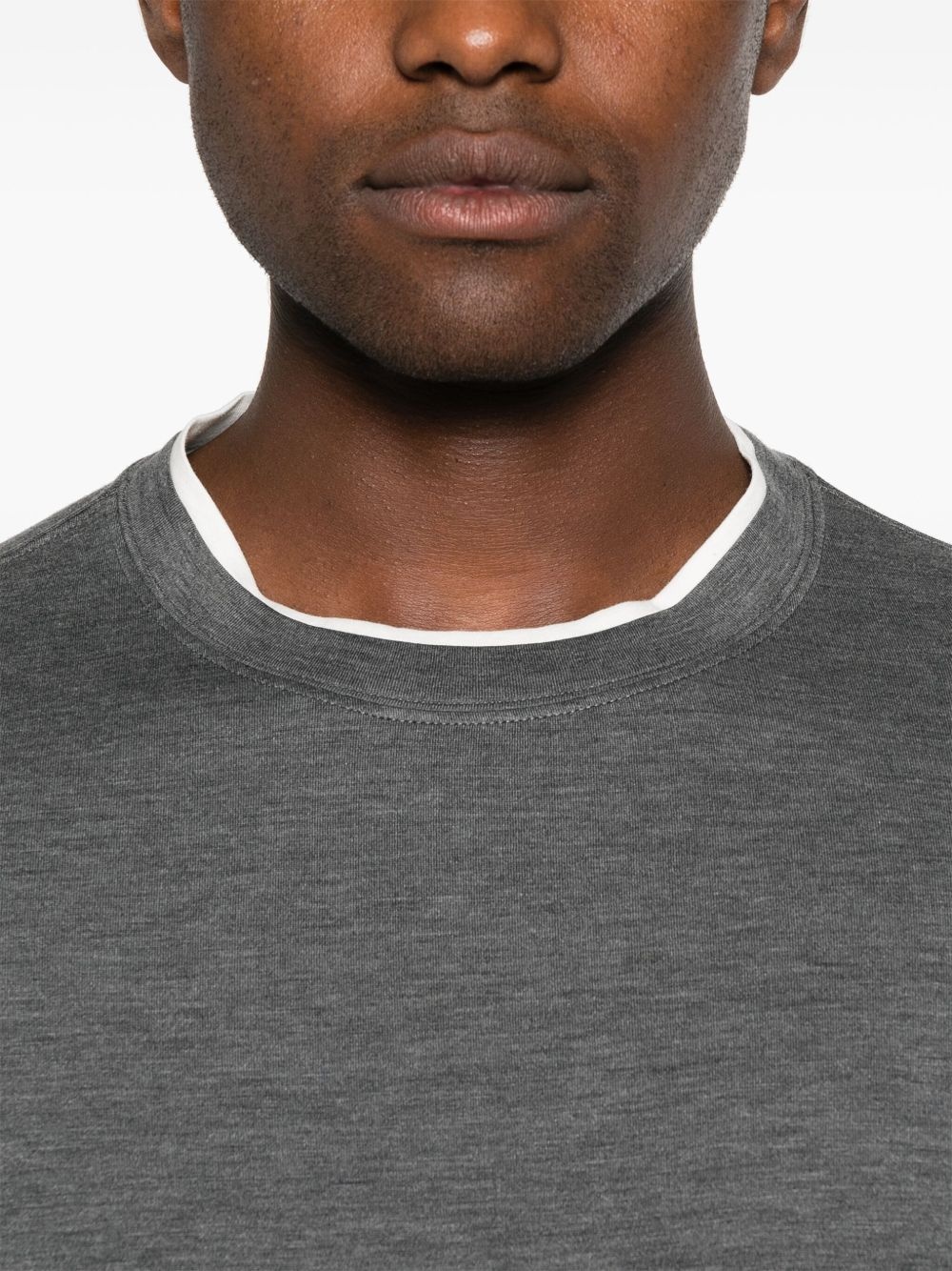 silk-blend T-shirt - 4