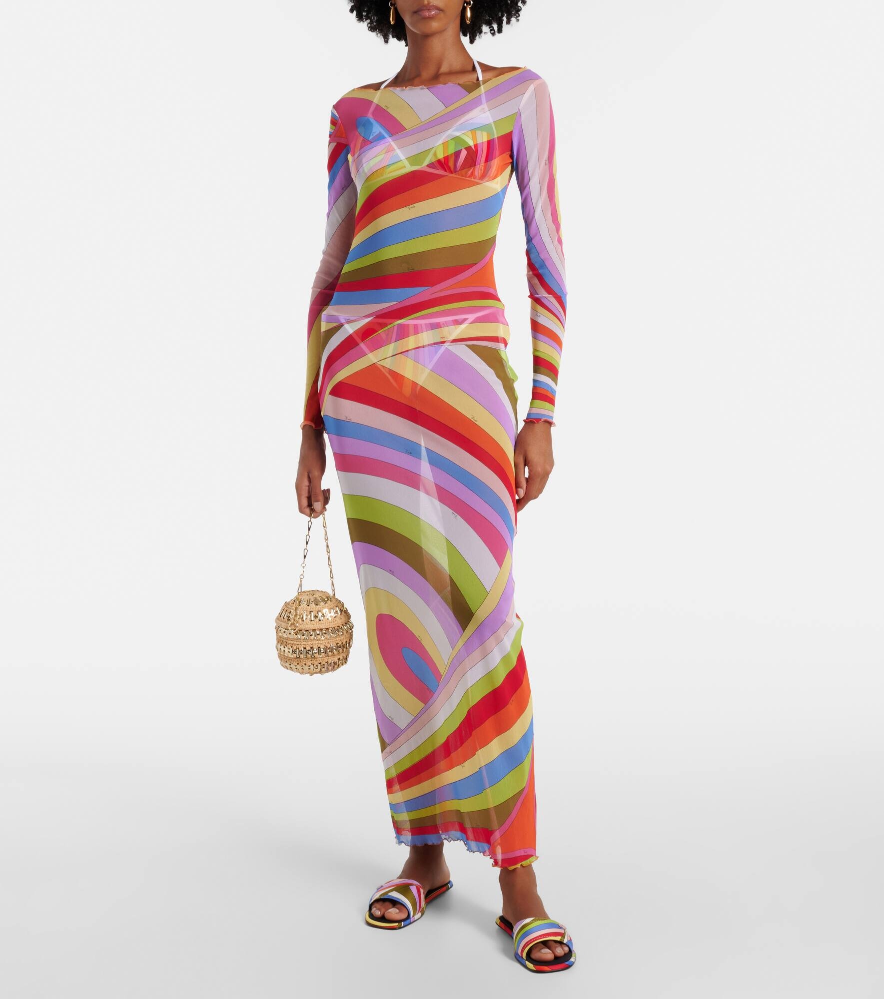 Iride tulle maxi dress - 2