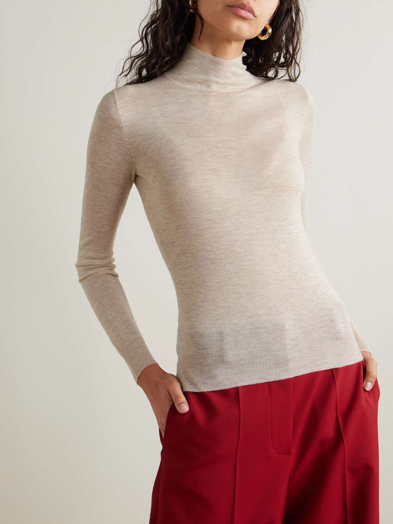 Cashmere turtleneck sweater - 3