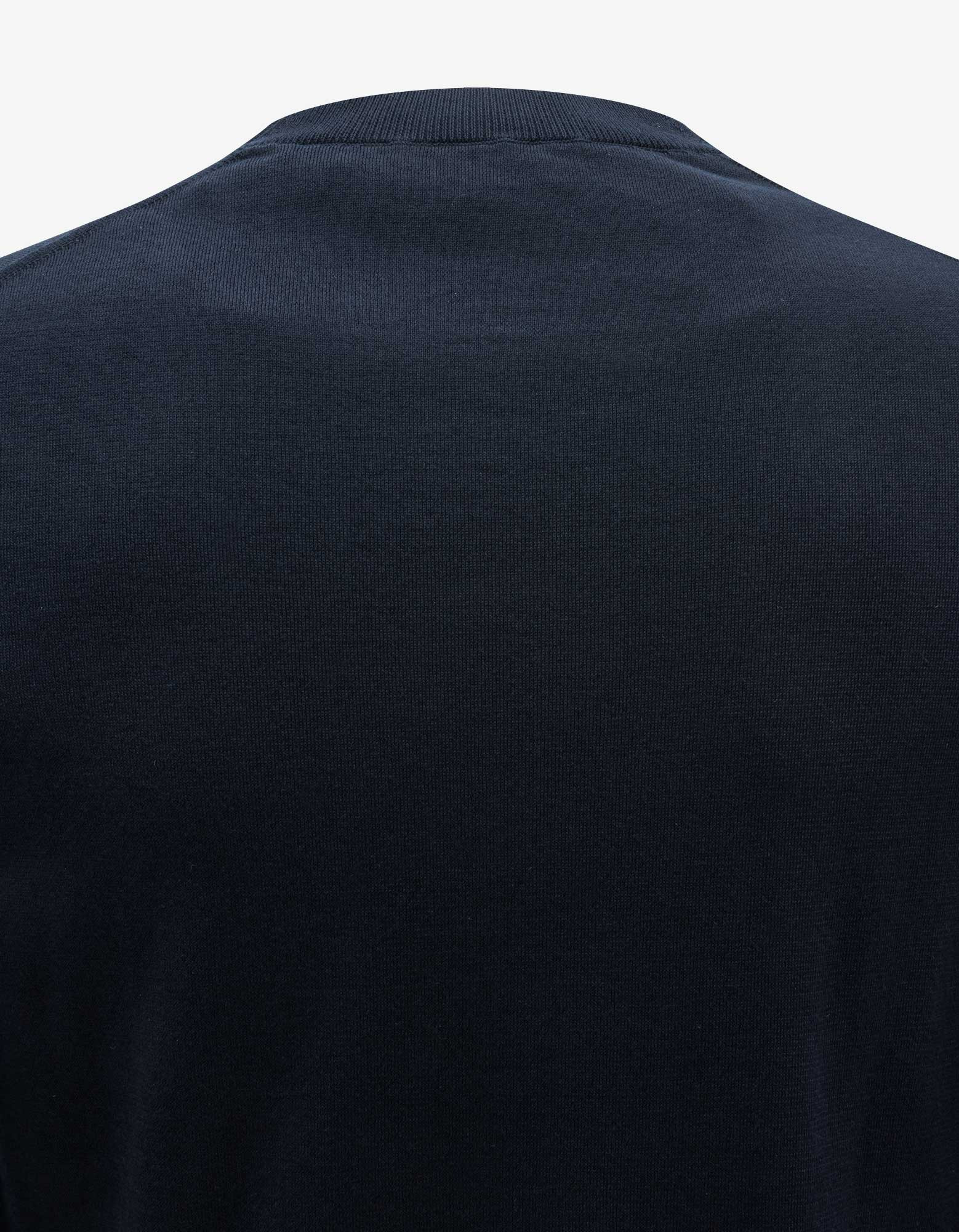 Moncler Navy Blue Tricolour Inlay Sweatshirt - 3