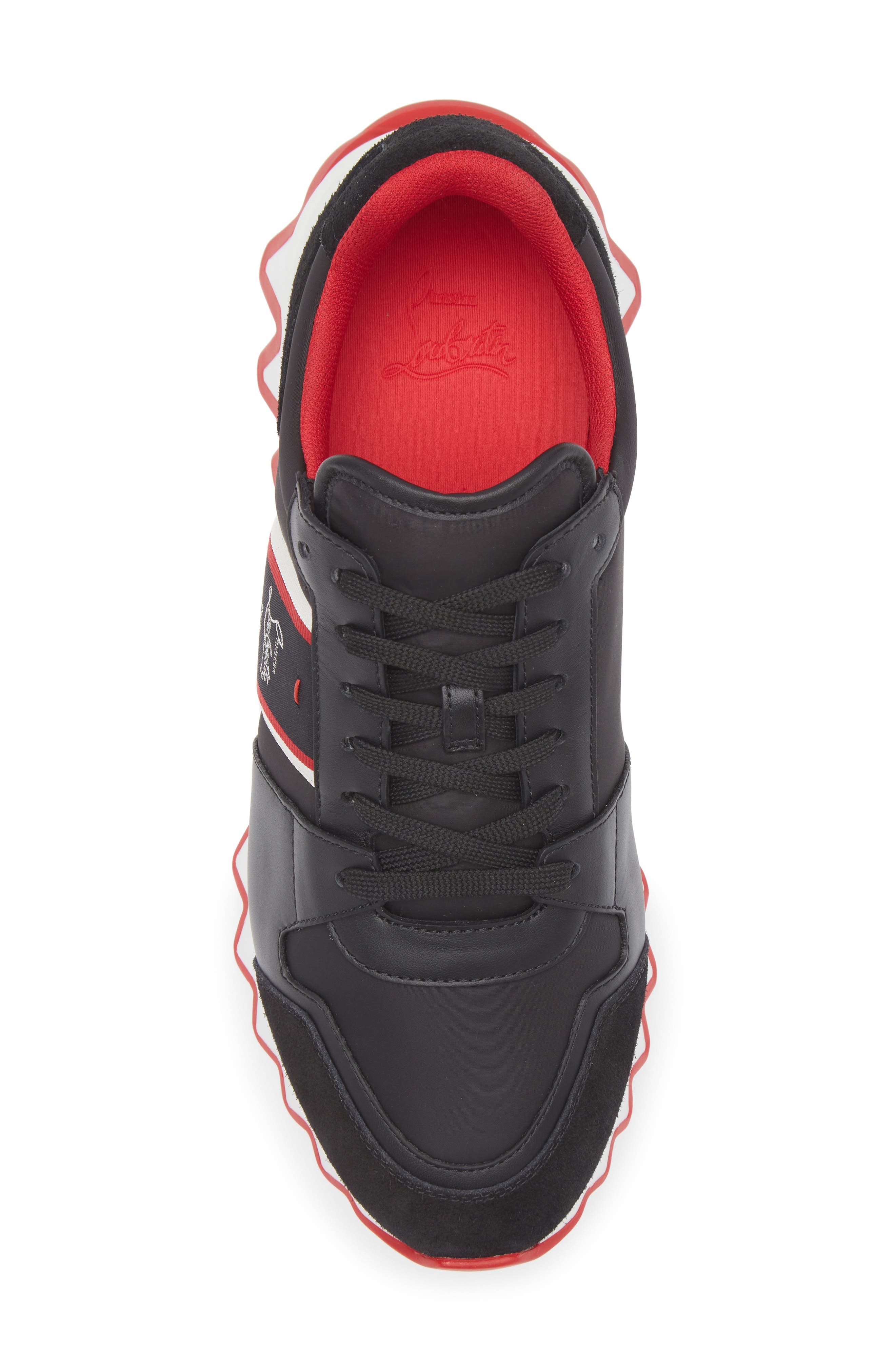Christian Louboutin Nastroshark Low Top Sneaker in Black at Nordstrom - 5
