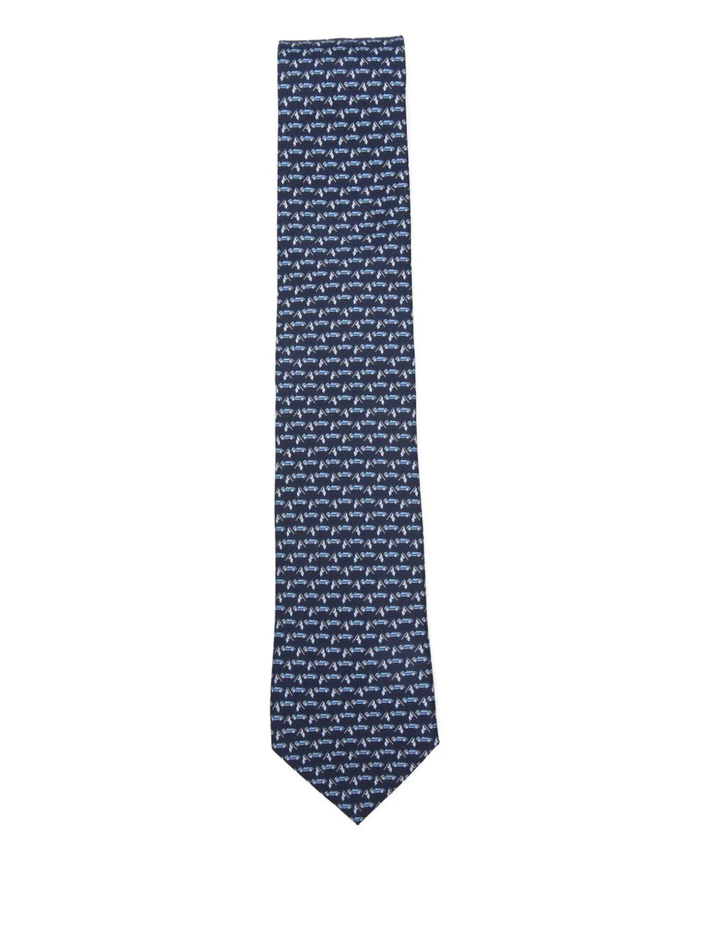 race-patterned tie - 1