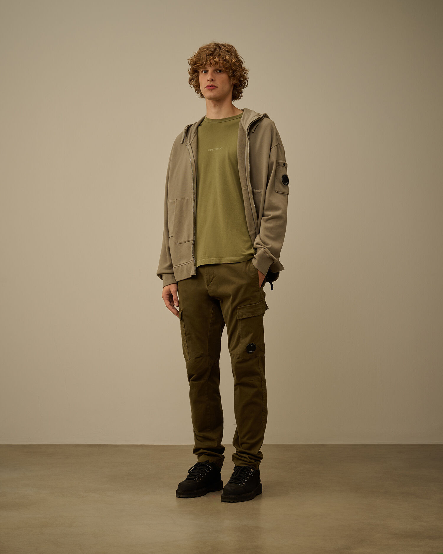 24/1 Jersey Short Sleeve Resist Dyed Logo T-Shirt - 2
