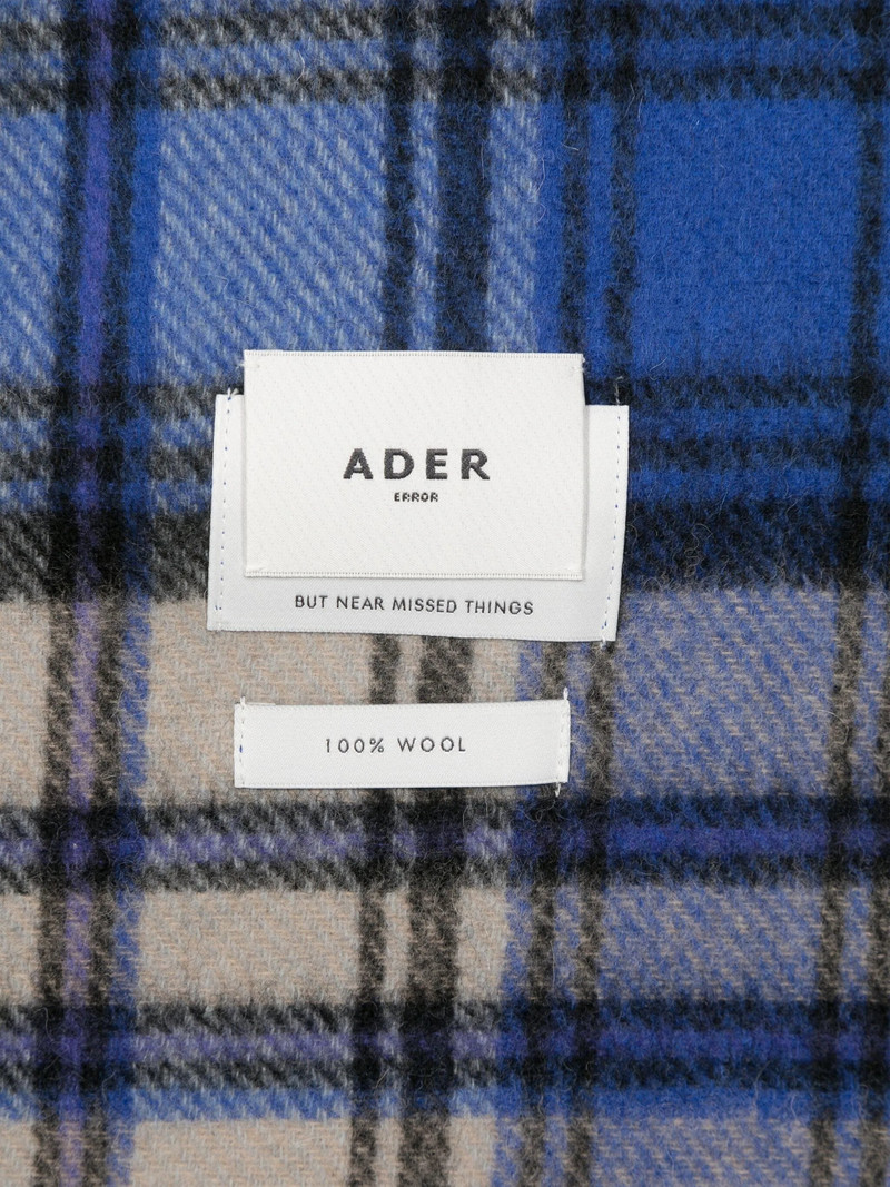 Ader Error Check-pattern Wool Scarf 3