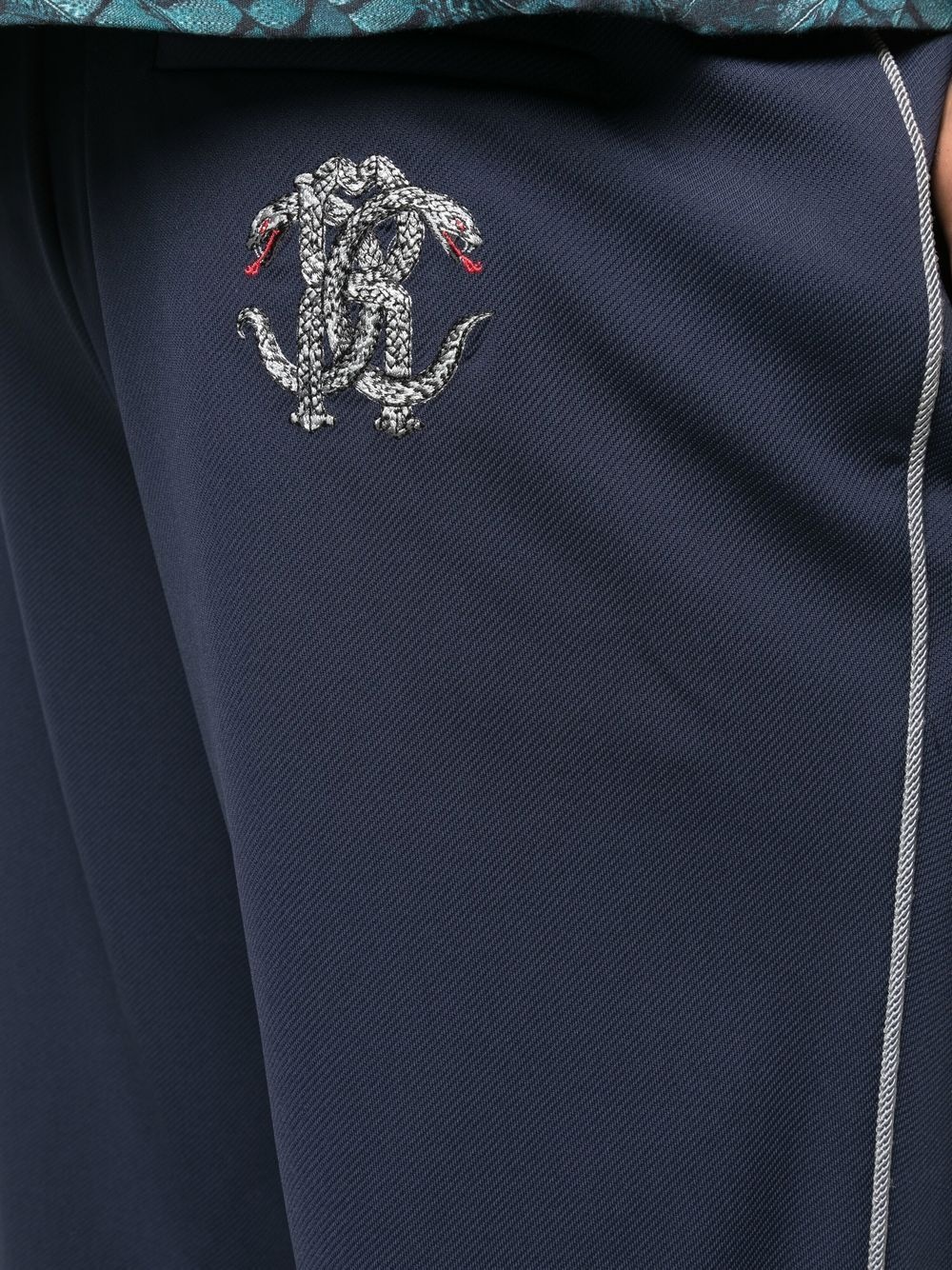 snake-motif monogram trackpants - 5