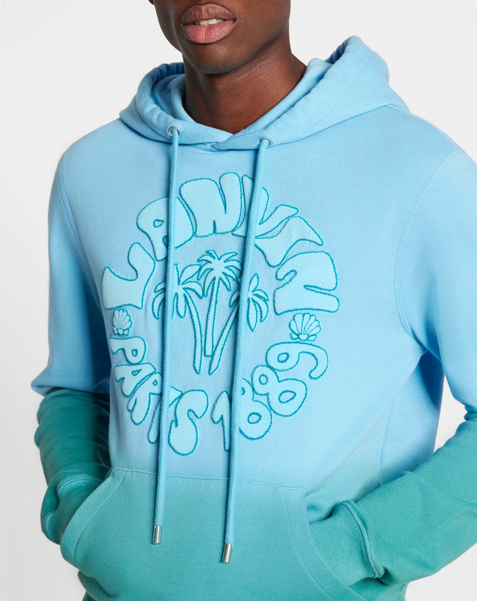 LANVIN WAVE LOGO HOODIE - 5