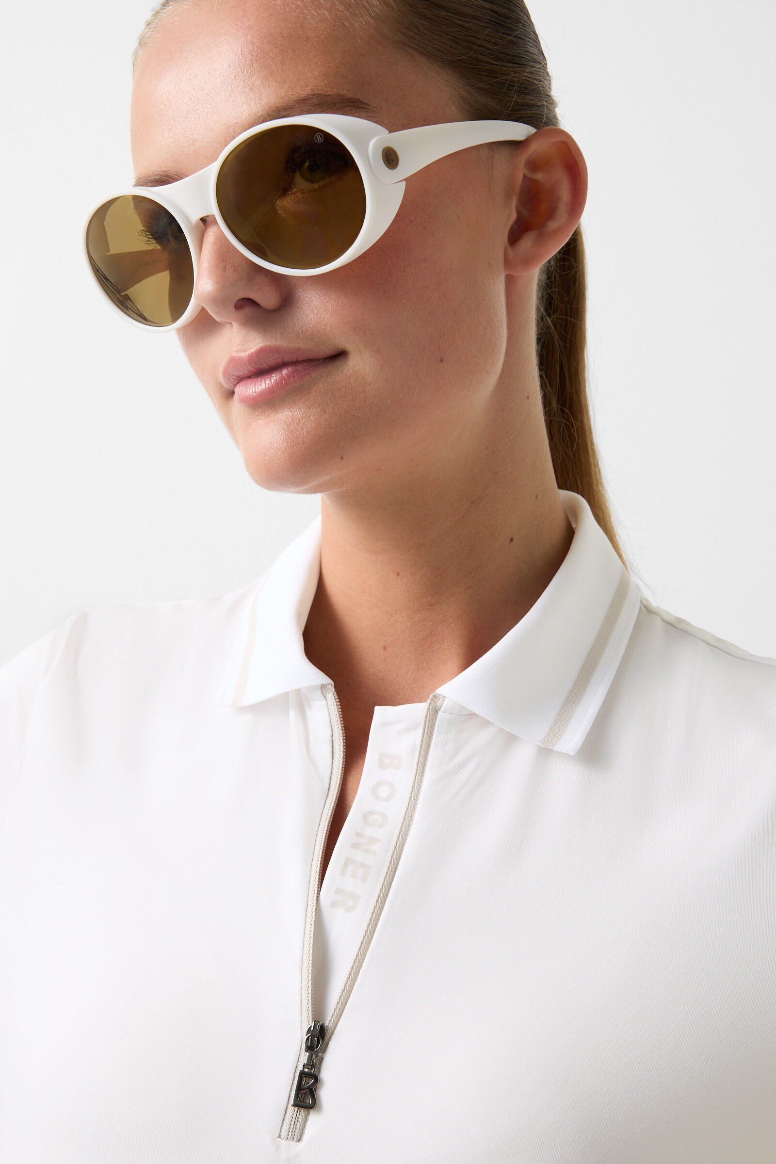 Caylee Functional polo shirt in White - 5