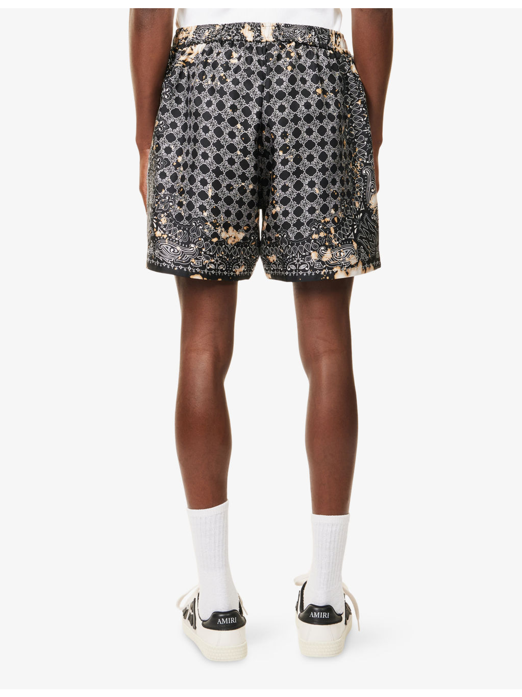 Monogram Drawstring Silk Shorts - 4