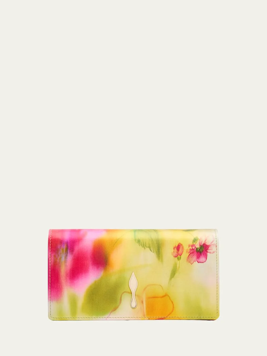 Bettina Clutch Bag in Floral Satin - 1
