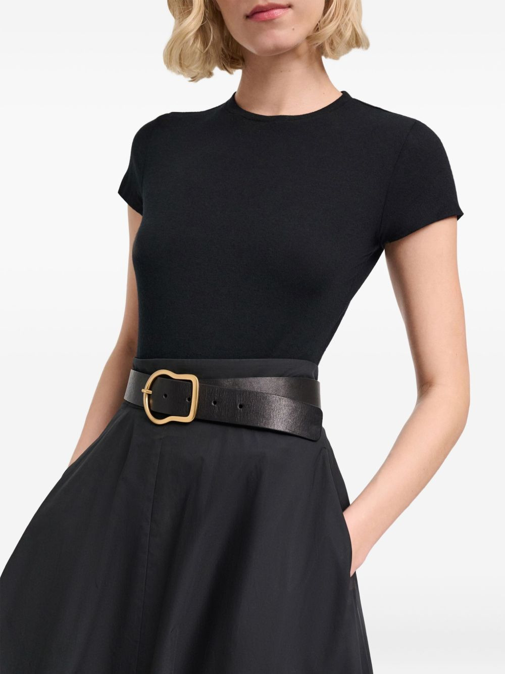 round neck short sleeve T-shirt - 3