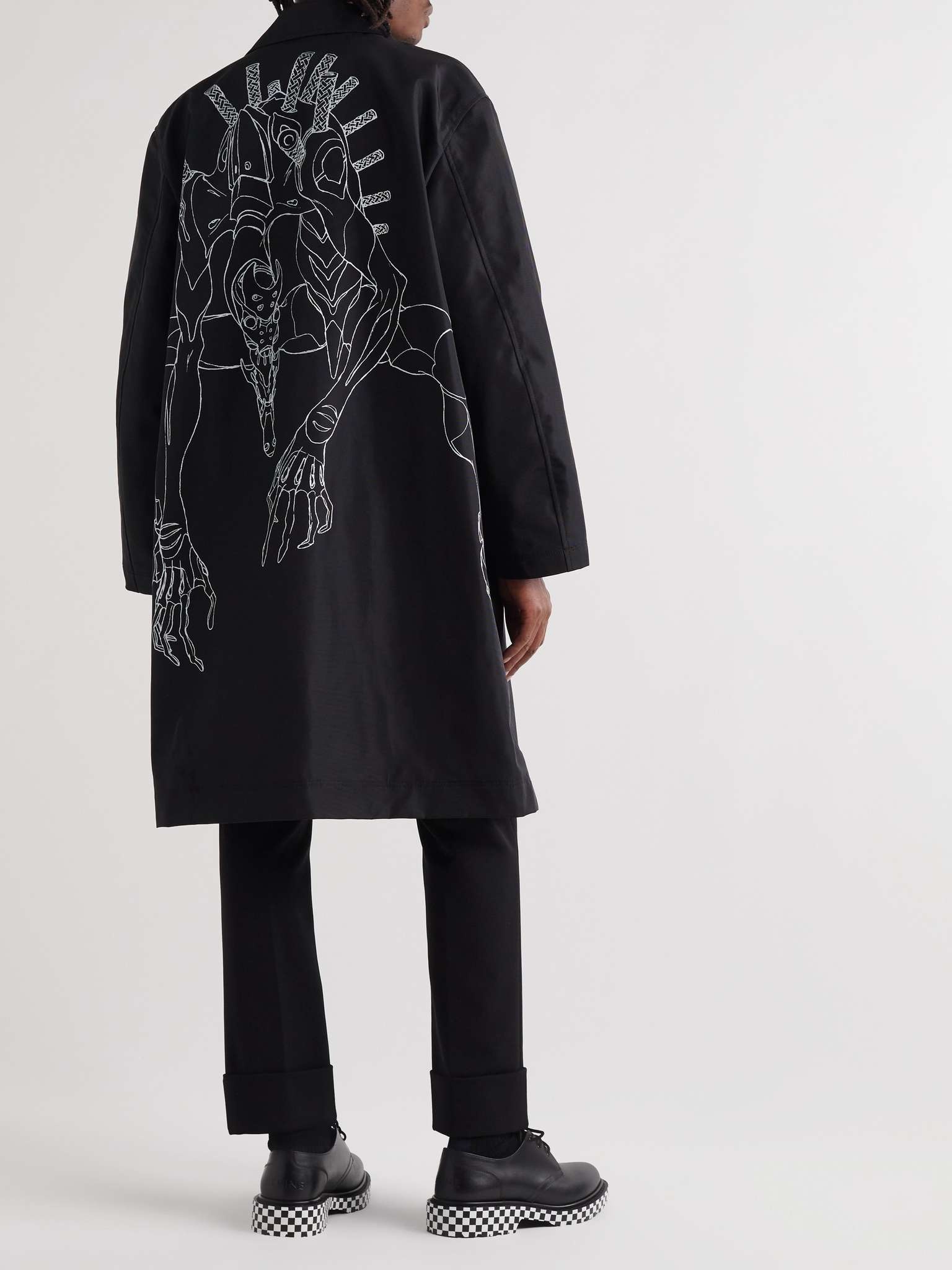 + Neon Genesis Evangelion Printed Nylon Coat - 2