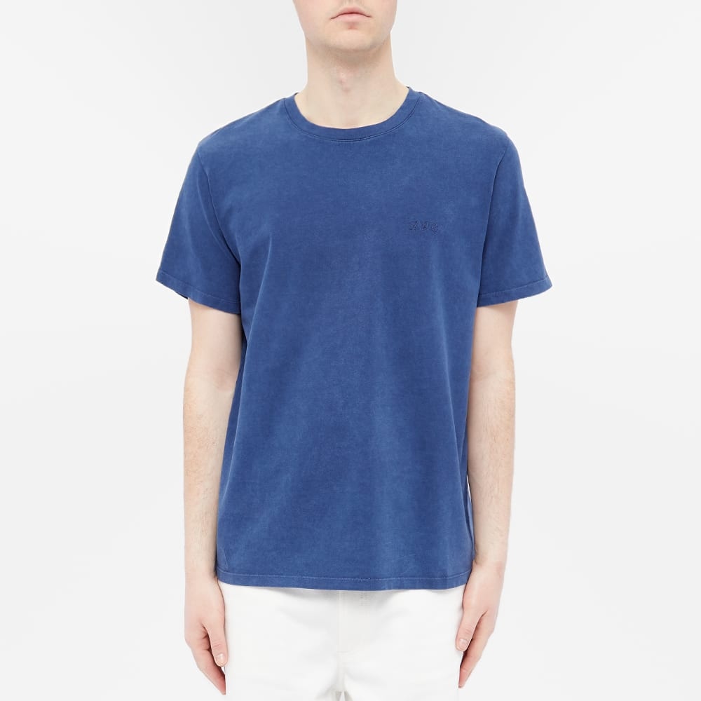 A.P.C. Dean Washed Logo Tee - 3