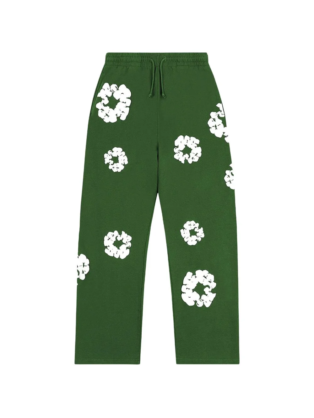 wreath open hem sweatpants - 1