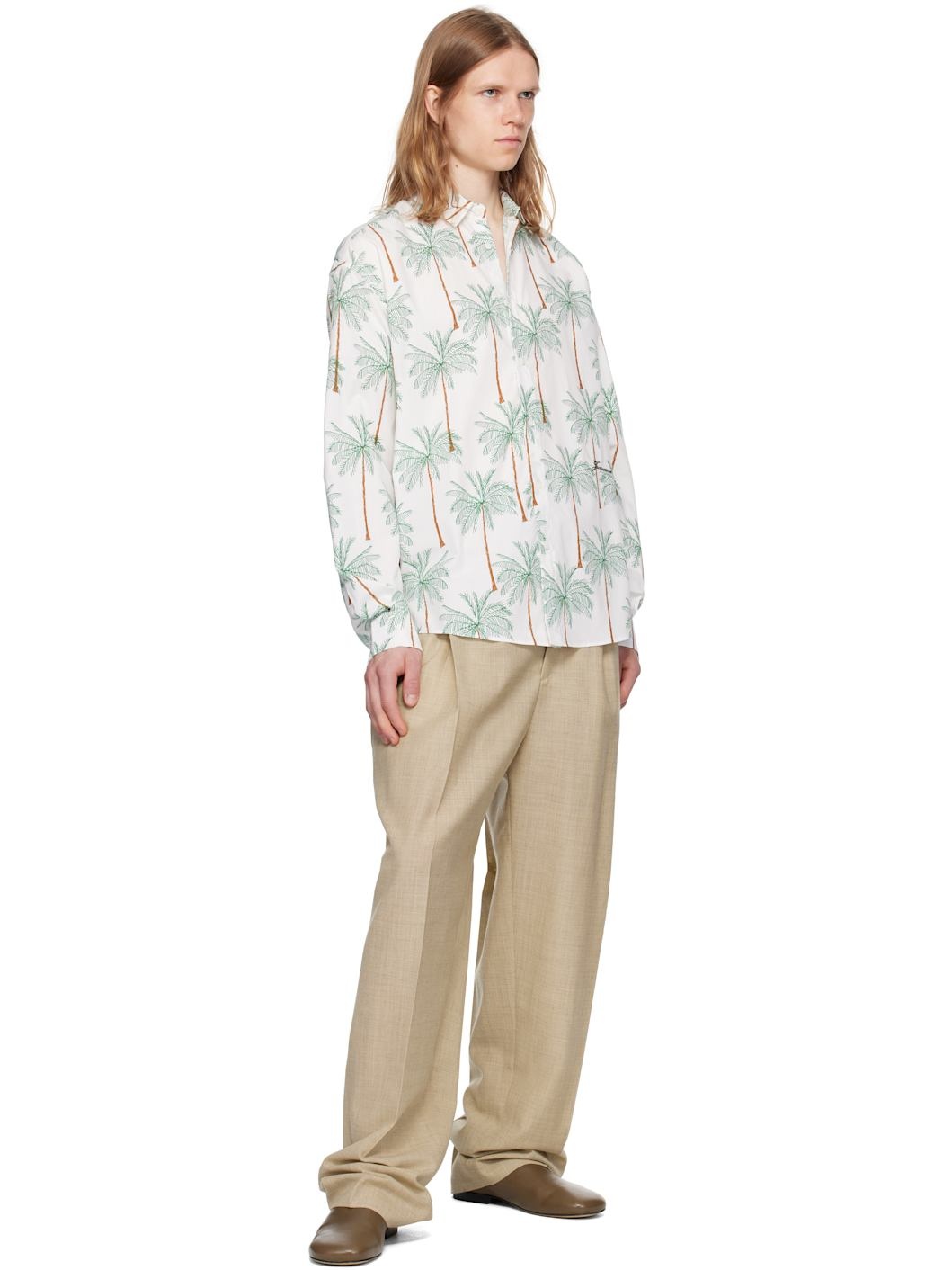 White & Green La Croisière 'The Simon' Shirt - 4