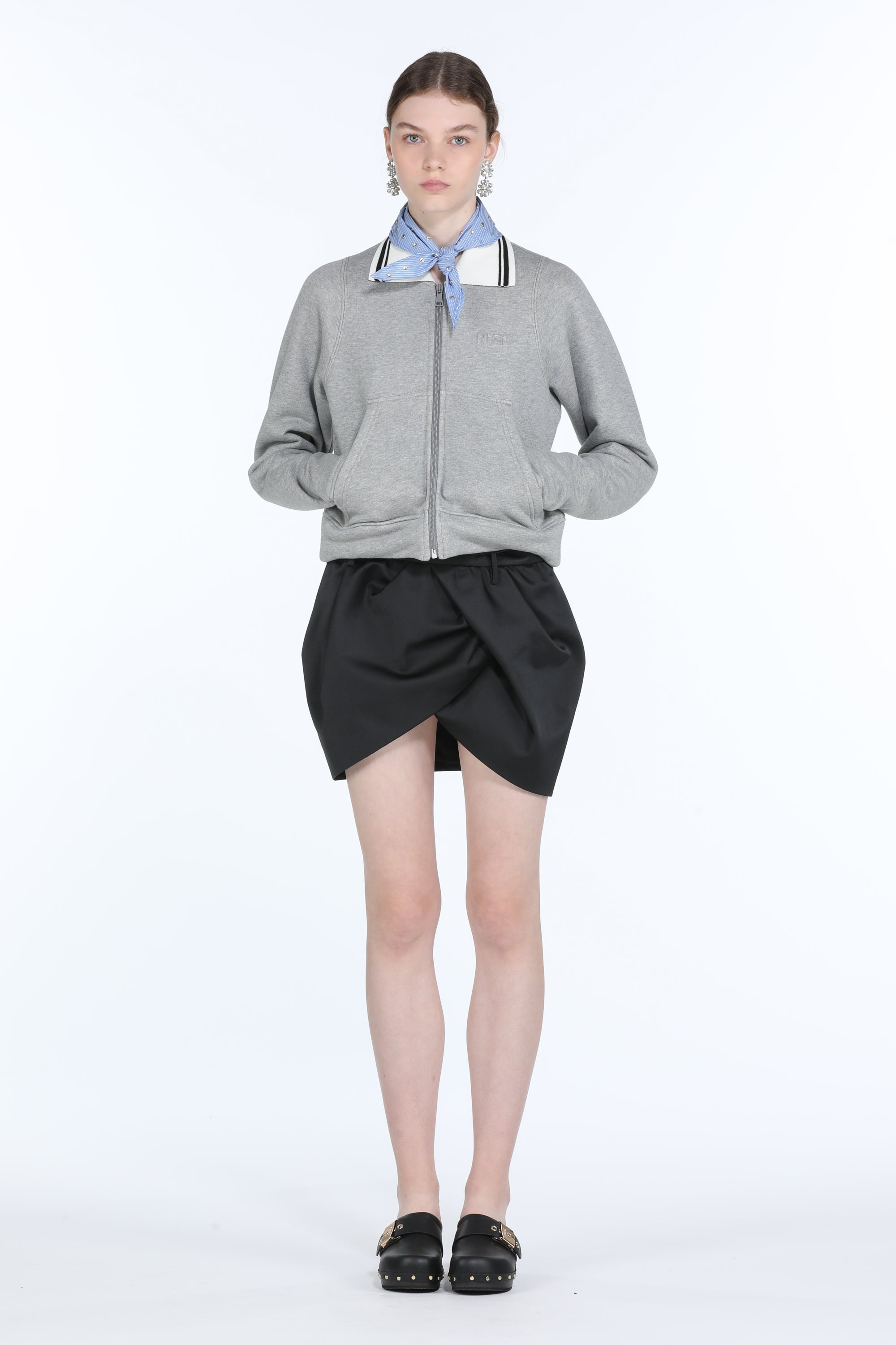 CONTRAST-COLLAR COTTON JACKET - 4