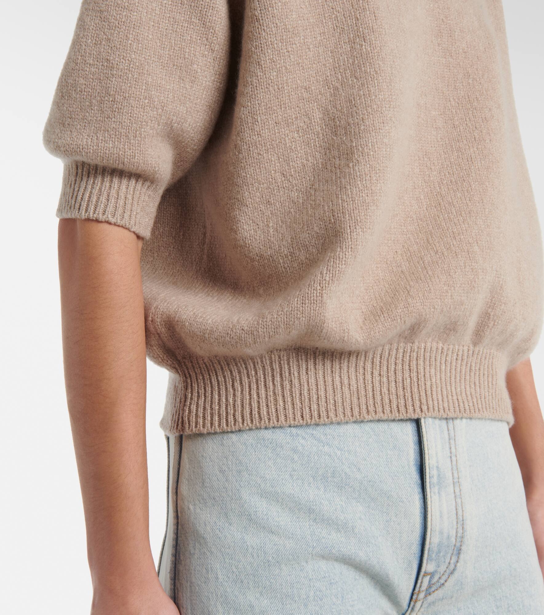 Davin knitted cashmere top - 5